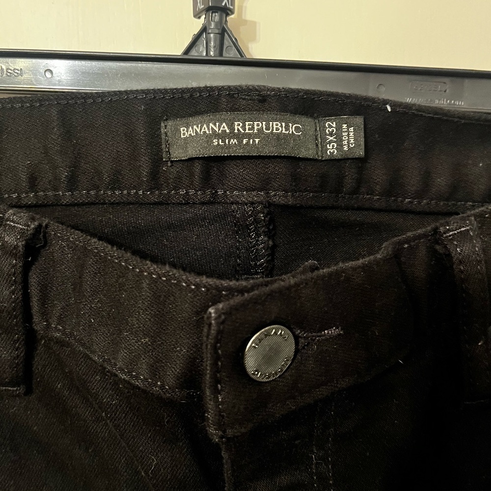 Banana Republic Men's Black Slim Jeans